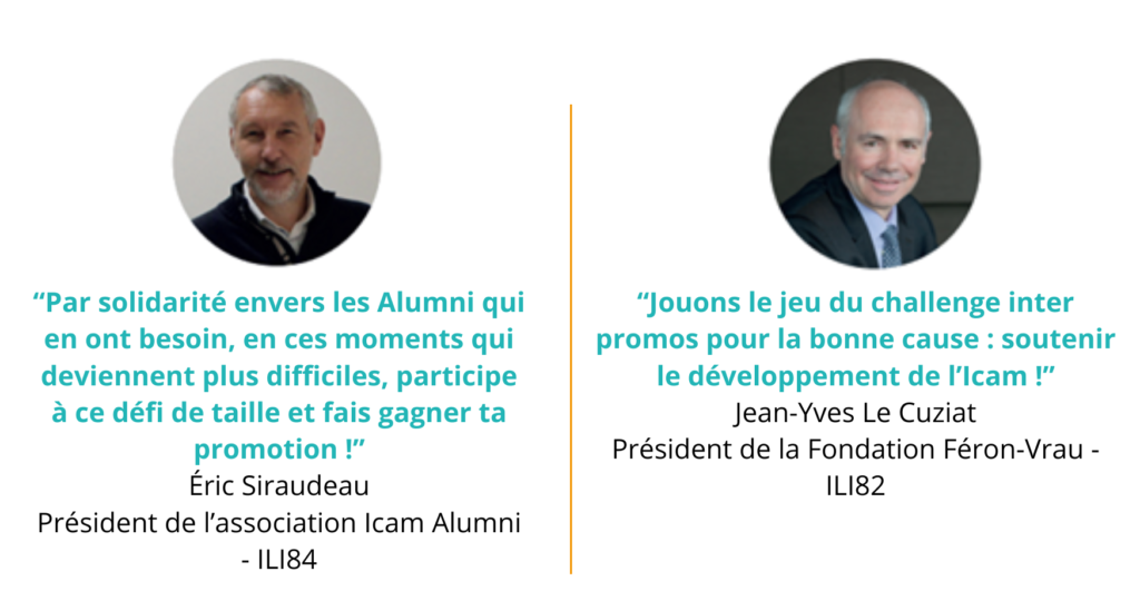 Témoignage de Jean-Yves le Cuziat, président de la Fondation Féron-Vrau et d'Eric Siraudeau, président de l'Association Icam Alumni